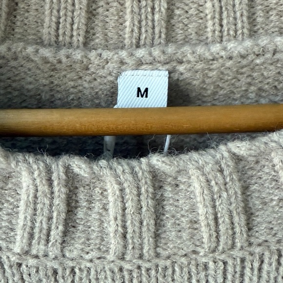 NWT Cozy Cream Oversized Sweater with Front Pocket! Medium! New! - Picture 3 of 5